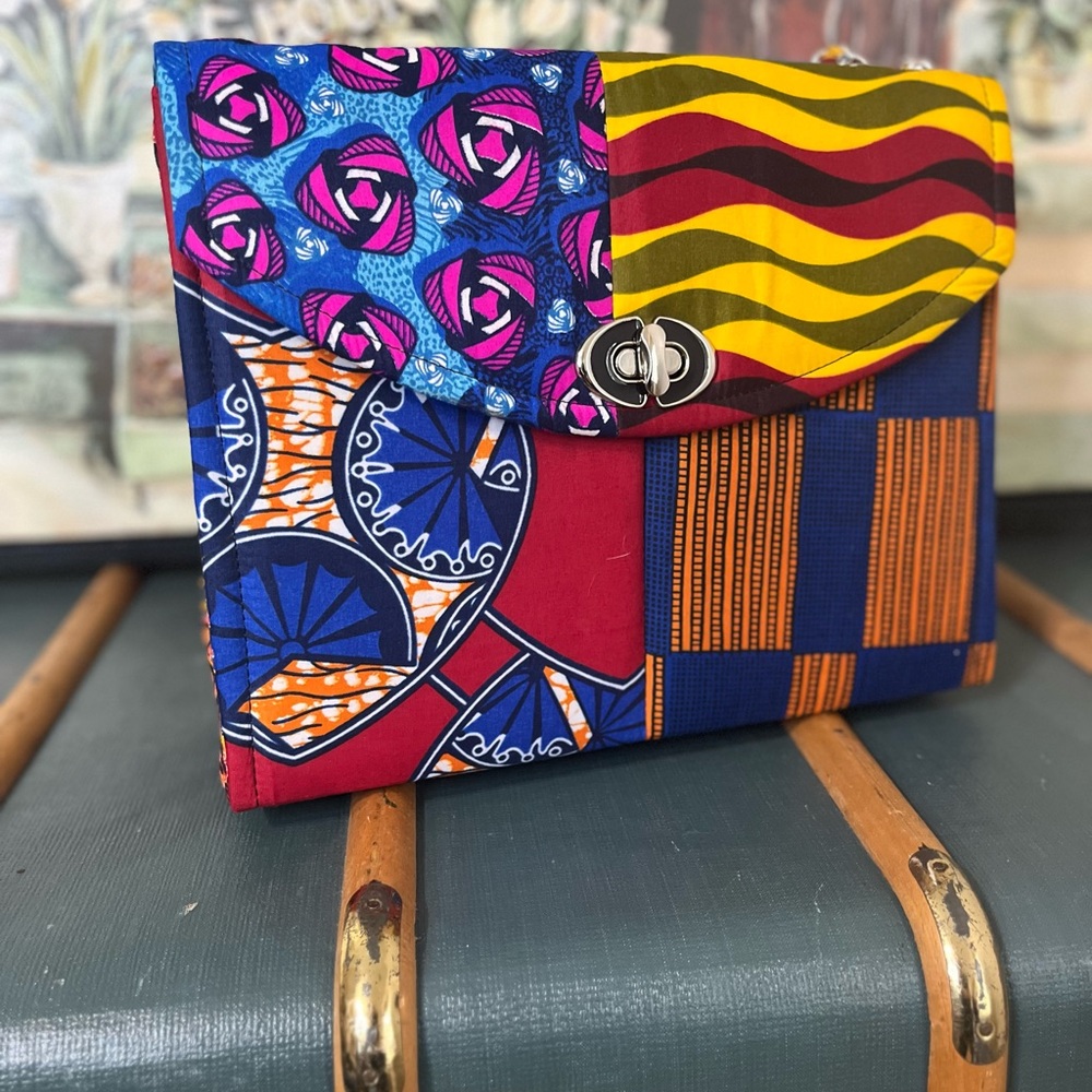 Vibrant Multicolor Patchwork Shoulder Bag